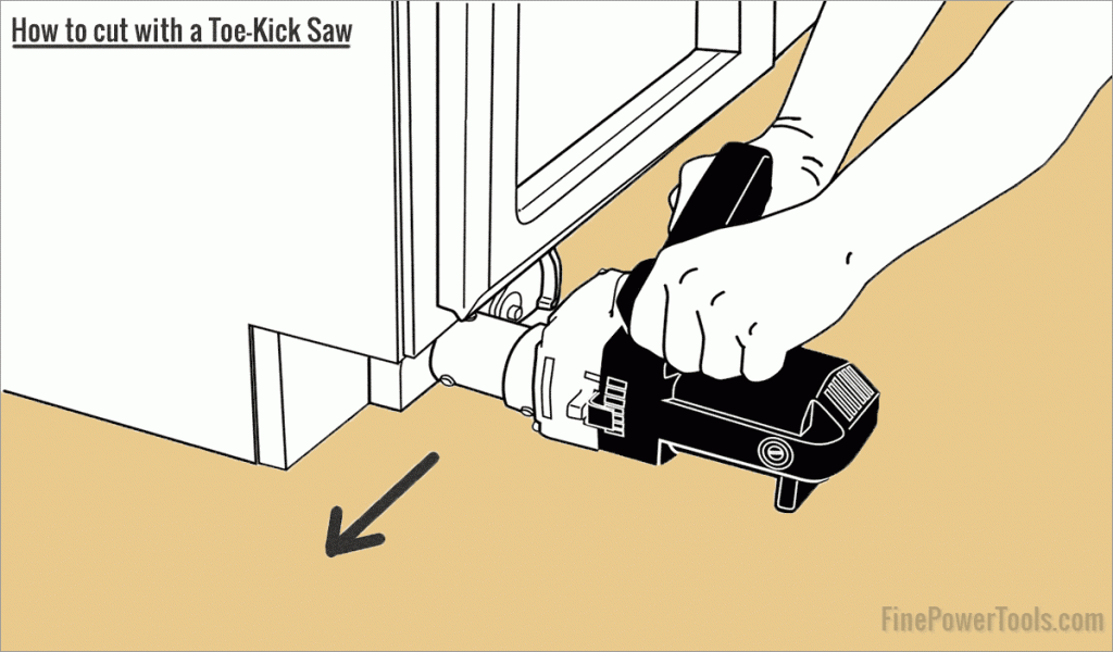 Toe Kick Saw uses