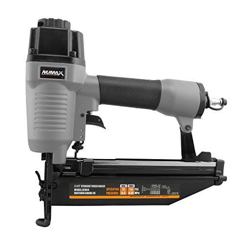 NuMax SFN64 Pneumatic Nailer - Click to See Price 16-Gauge Straight Finish Nailer