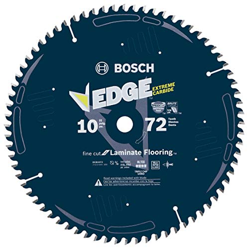 10-Inch 72-Tooth Laminate Flooring, Laminated Panels and Melamine Circular Saw Blade Bosch DCB1072 Daredevil 10-Inch 72-Tooth Laminate Flooring, Laminated Panels and Melamine Circular Saw Blade