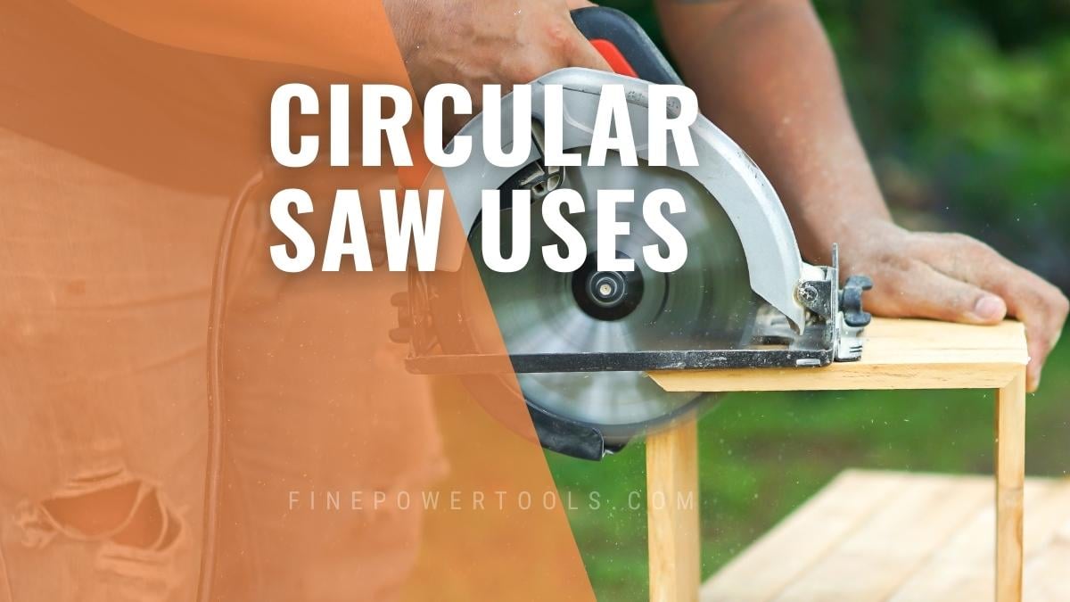 Man Using Circular Saw to cut wood