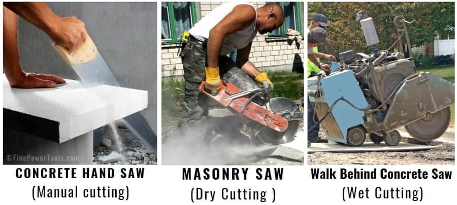 Concrete cutting tools