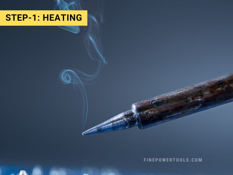 Heating-up Soldering Iron