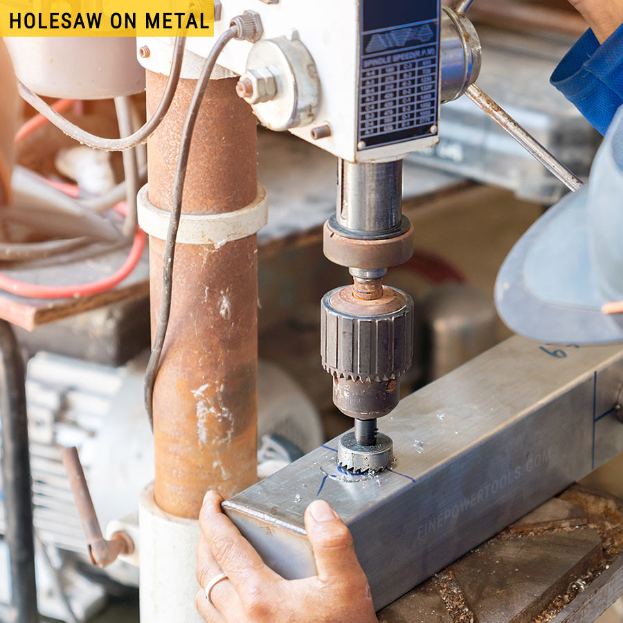 Metal cutting hole saw