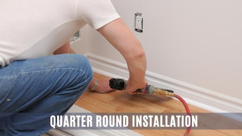Quarter round installation