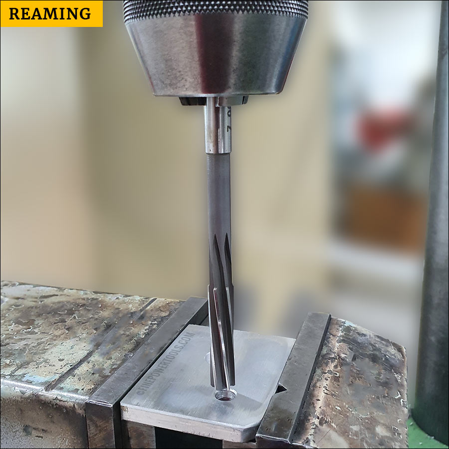 Reaming on Drill Press